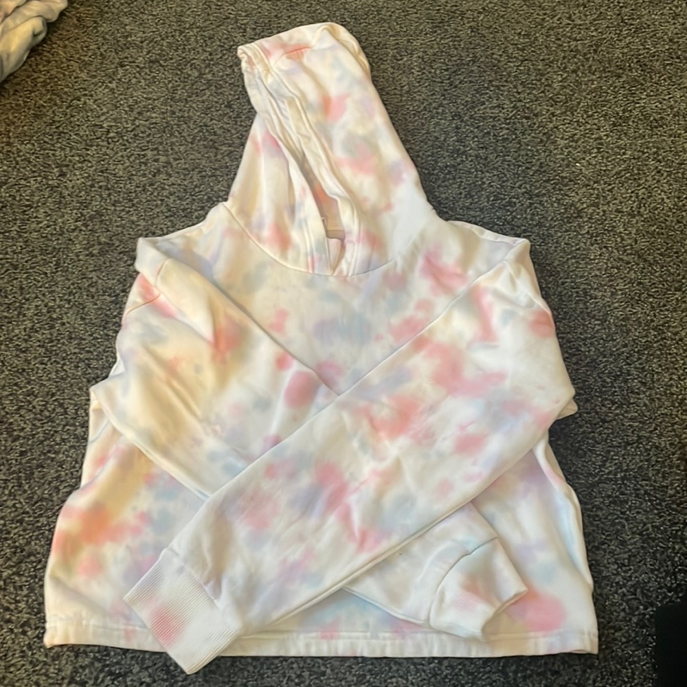 Tie dye cropped sweatshirt